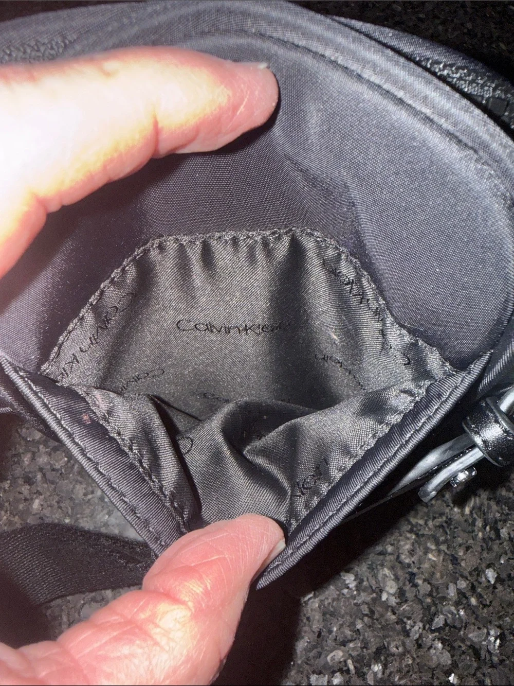 Calvin Klein Evie Black Nylon Crossbody Bag - Picture 8 of 9